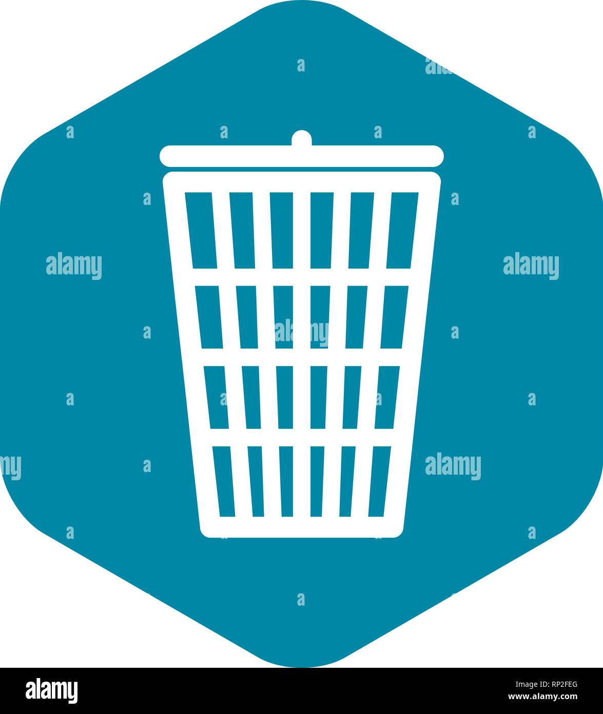 Trash can icon, simple style Stock Vector Image & Art - Alamy