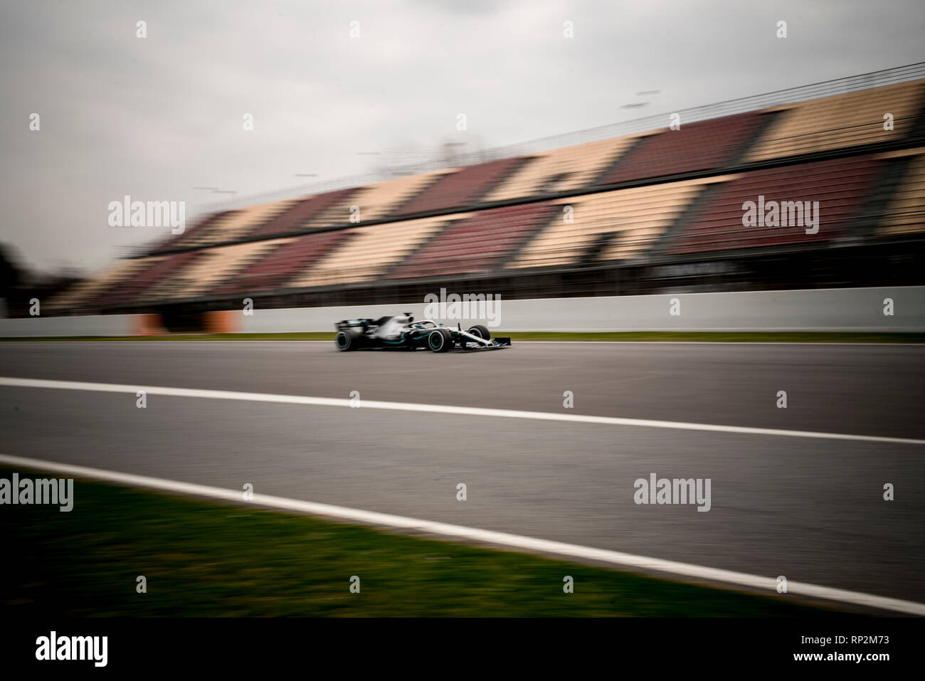 Barcelona, Spain. 20th Feb, 2019. Valtteri Bottas of Mercedes F1 Team    at the Circuit de Catalunya in Montmelo (Barcelona province) during the pre-season testing session. Credit:  Jordi Boixareu/Alamy Live News Stock Photo