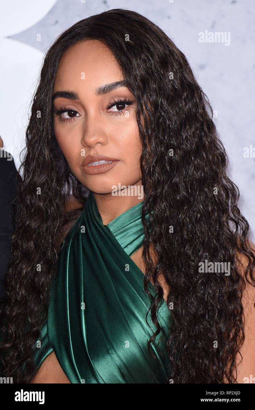 LONDON, UK. February 20, 2019: Leigh-Ann Pinnock arriving for the BRIT