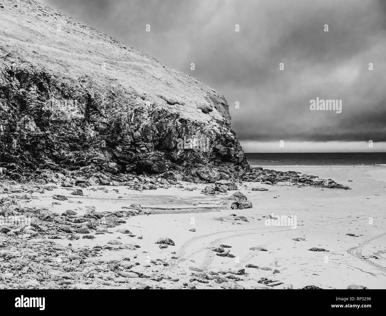 St Agnes Beach in Cornwall a surfers paradise in England Stock Photo