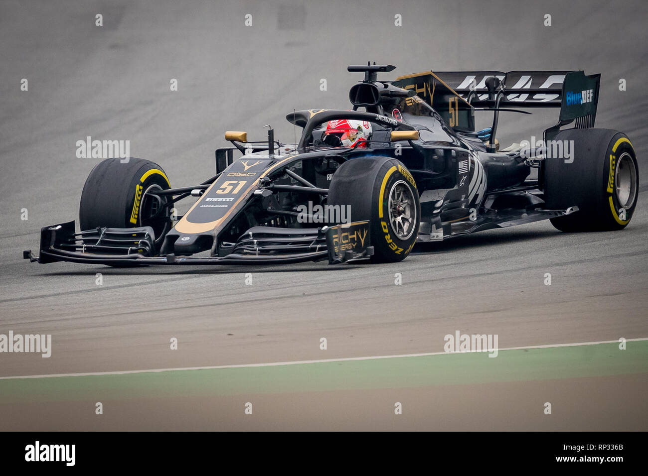 haas f1 testing