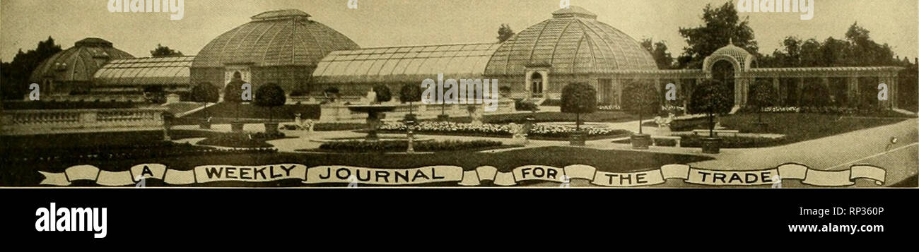 . The American florist : a weekly journal for the trade. Floriculture; Florists. W fLORIST .^r. Hmerica is &quot;the Prow of the L'bsseI; there may be more comfort Mmidships, but we are the first to touch Unknown Seas, CHICAGO AND NEW YORK, SEPTEMBER 21, 1912. No. 1268 Vol. XXXIX The American Florist EsTABUSHKD ISSS. Copyright, 1912, by American Florist Company Entered as Second-Class Matter Nov. 11, 1891, at the Post Office at Chicago, Illinois. under act of March 3, 1879. PtJBLISHBD EVBBT SATUBBAT BY AMERICAN FLORIST COMPANY, 440 S. Dearbom St., Chicago. Long Distance Phone: Harrison 7465. R Stock Photo