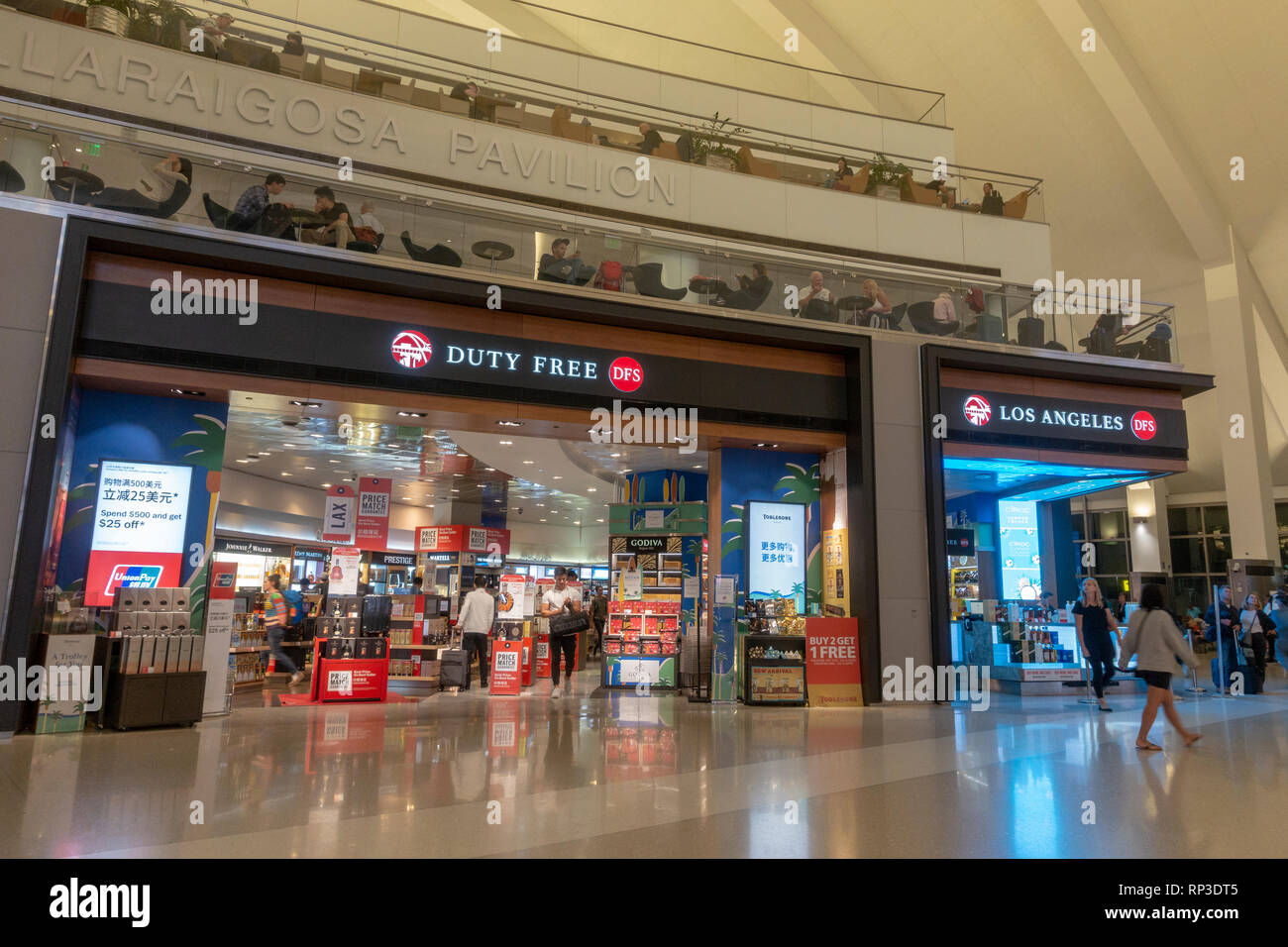 The DFS Duty Free store in Los Angeles International Airport (LAX