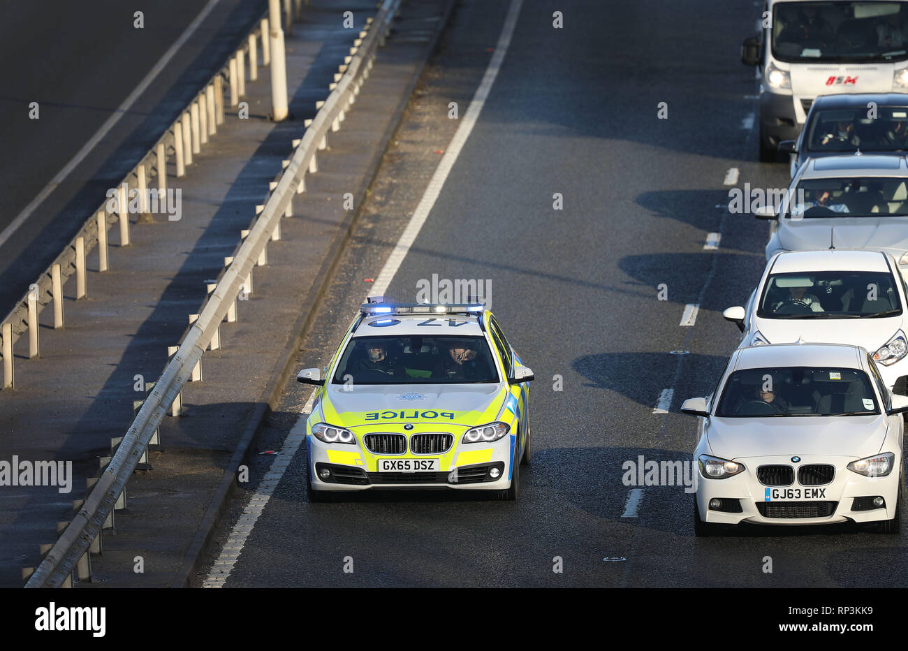 Police car motoring hi-res stock photography and images - Alamy