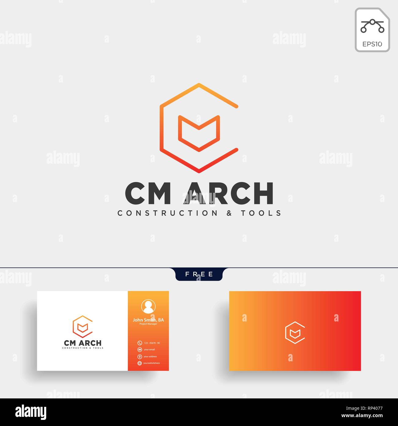 letter CM simple line business logo template vector illustration icon element isolated - vector Stock Vector