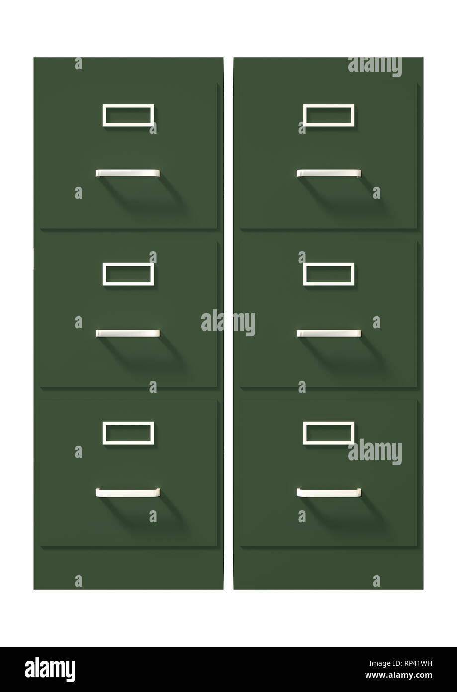3D rendering of a file cabinet isolated on white background Stock Photo ...