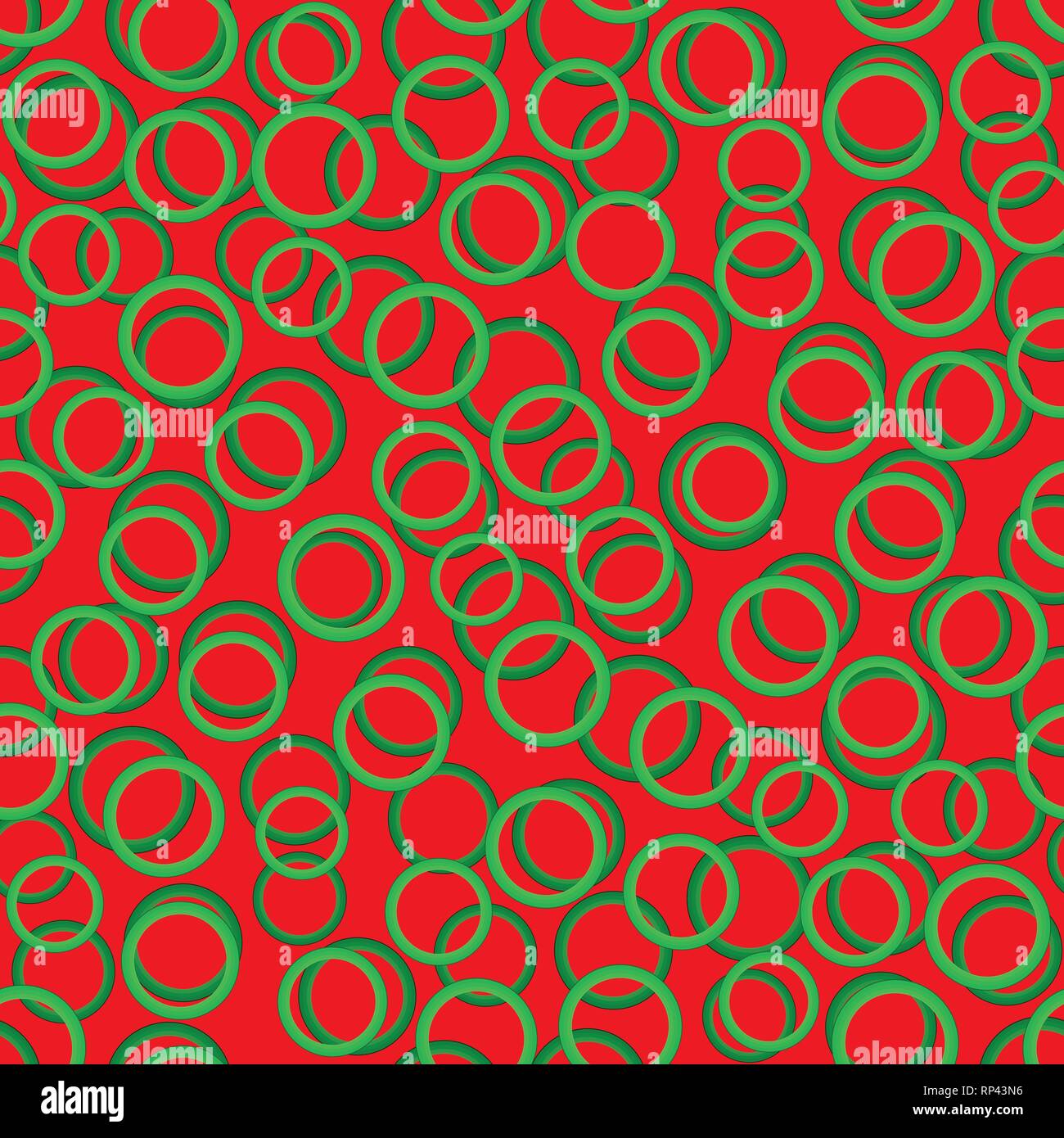 Abstract seamless background with green rounds,vector illustration Stock Vector