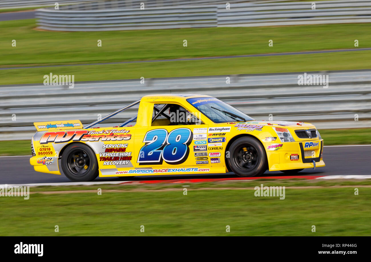 George Turiccki in the Vauxhall Pickup Truck 2000 during the 2018 Snetterton Championship event, Norfolk, UK. Stock Photo