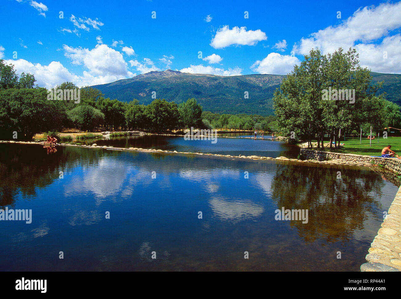 Las Presillas pools. El Paular valley, Rascafria, Madrid province, Spain  Stock Photo - Alamy