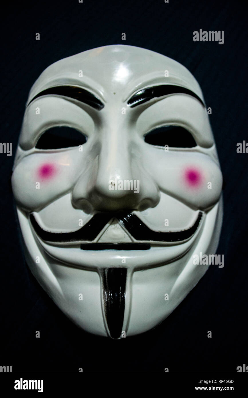 Hacker Mask Guy Fawkes, Anonymous Stock Photo - Alamy