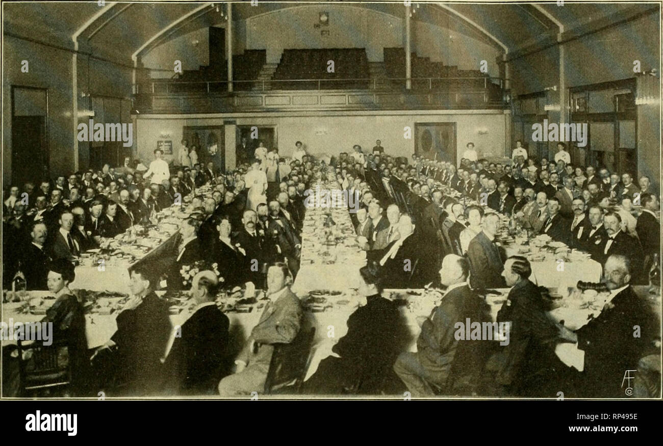 . The American florist : a weekly journal for the trade. Floriculture; Florists. igio. The American Florist, 625. MARKET GARDENERS' BANQUET, GIVEN SEPTEMBER 28, AT GRAND RAPIDS, MICH. with an area of 40,000 square feet are planted to fine healthy plants of carna- tions, some 40,000 in all, and are begin- ning to produce a high grade product. All the standard varieties are grown, including Enchantress, White Enchant- ress, Eose Pink Enchantress, Winsor White Perfection, Beacon, Lady Boun- tiful, Queen Louise, Eobert Craig, Mrs. Lawson, White Lawson, Admiration, Canary Bird, Apple Blossom, Jessi Stock Photo