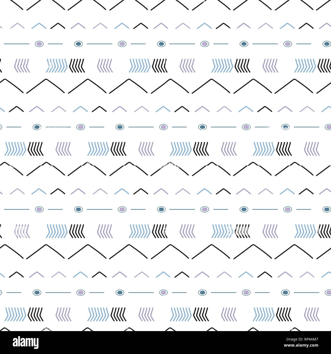 Seamless pattern in boho style Ethnic and tribal motifs Stock Vector ...