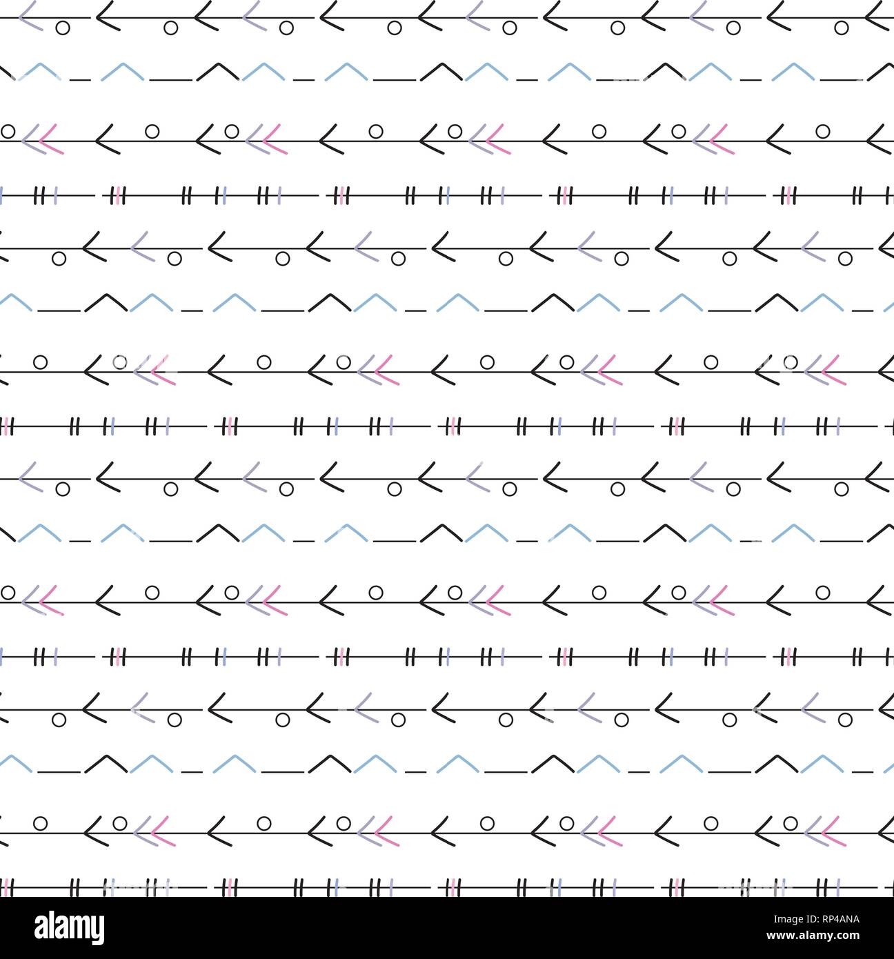 Seamless pattern in boho style Ethnic and tribal motifs Stock Vector ...