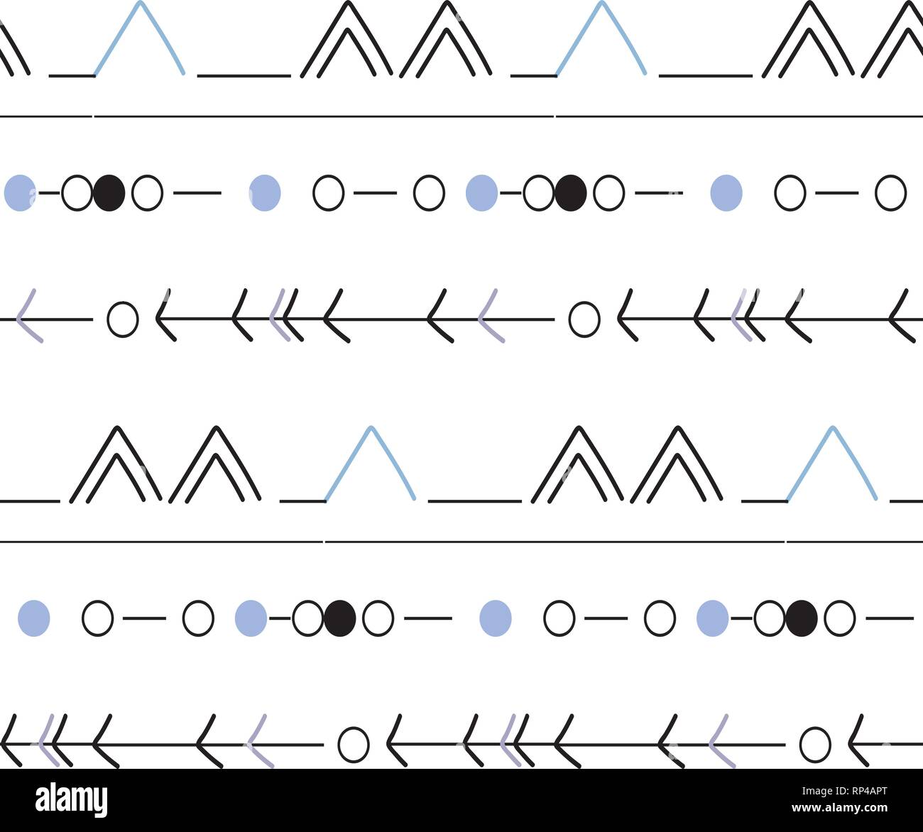 Seamless pattern in boho style Ethnic and tribal motifs Stock Vector ...