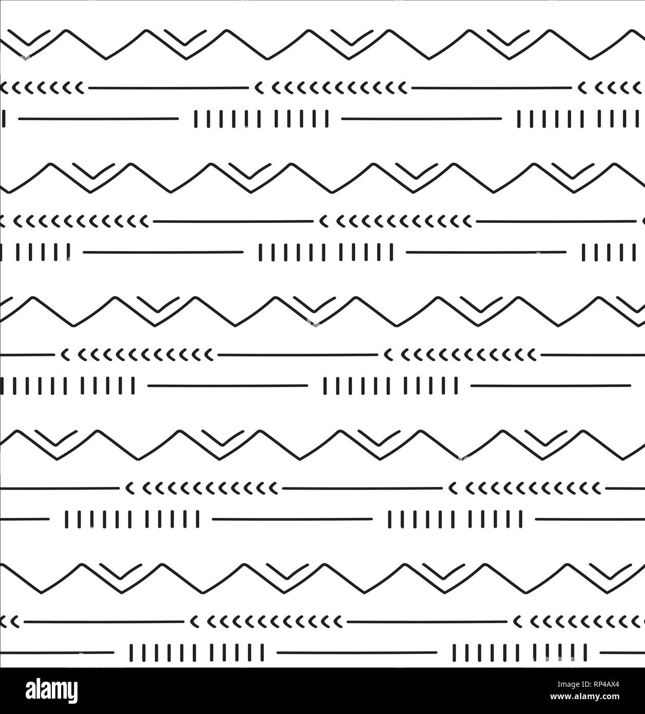 Seamless pattern in boho style Ethnic and tribal motifs Stock Vector ...