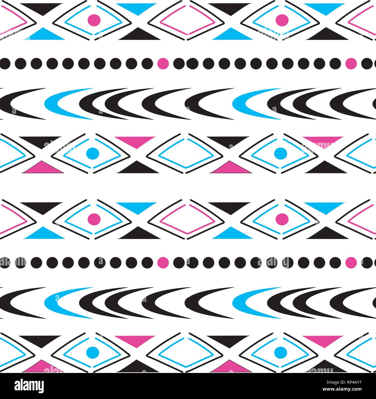 Seamless pattern in boho style Ethnic and tribal motifs Stock Vector ...