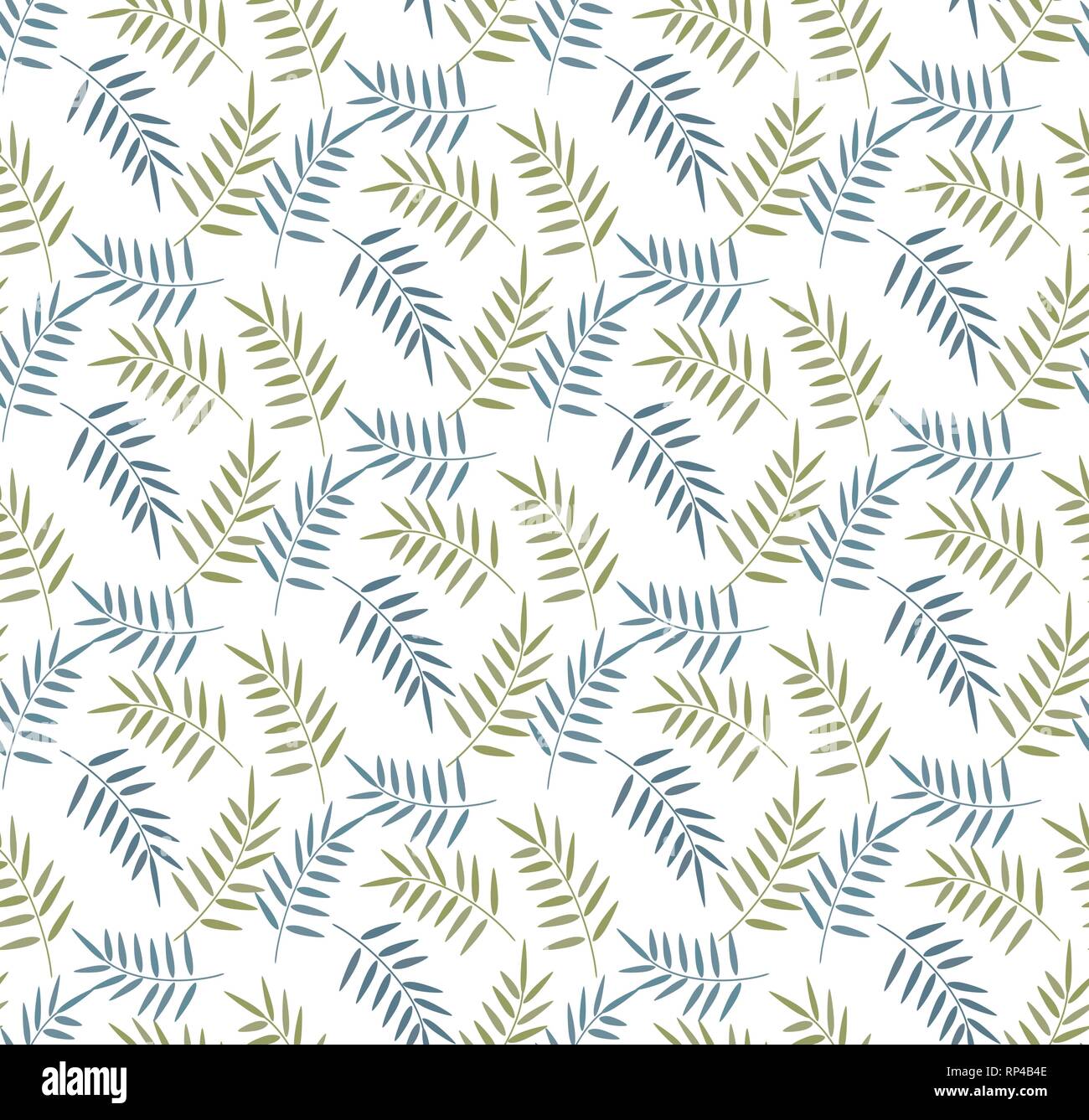 pattern of leaves and flowers, decorative floral design Stock Vector ...