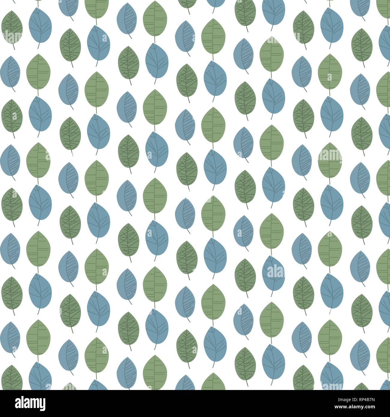 pattern of leaves and flowers, decorative floral design Stock Vector ...
