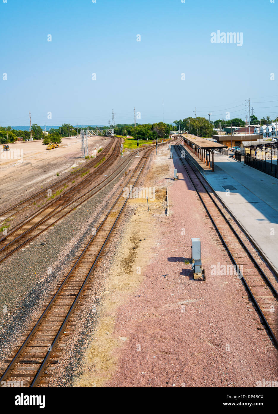 Train Tracks & Switches Stock Photo