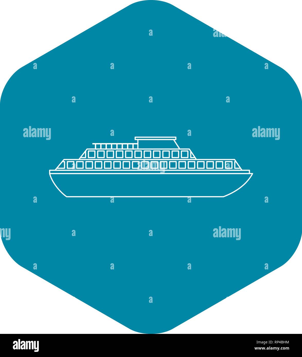 Cruise ship icon, outline style Stock Vector Image & Art - Alamy