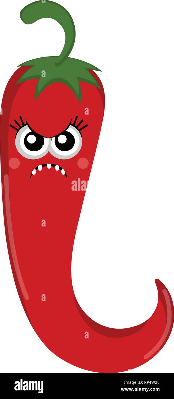 Angry chili pepper cartoon Stock Vector Image & Art Alamy