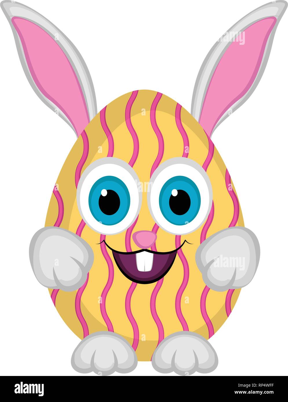 Cute easter bunny egg Stock Vector Image & Art - Alamy