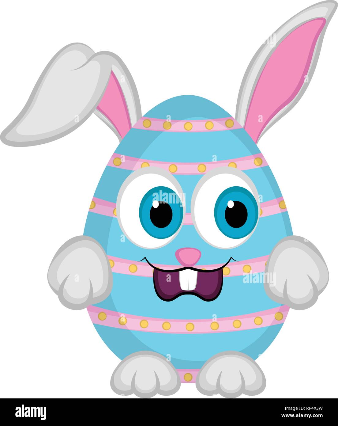 Cute easter bunny egg Stock Vector Image & Art - Alamy