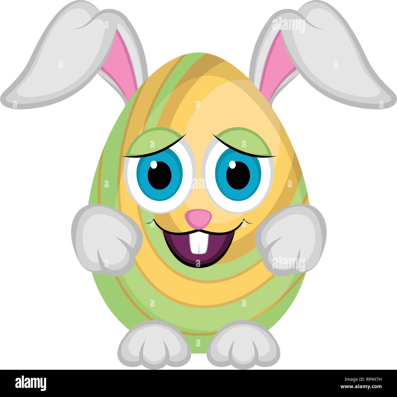 Cute easter bunny egg Stock Vector Image Art Alamy