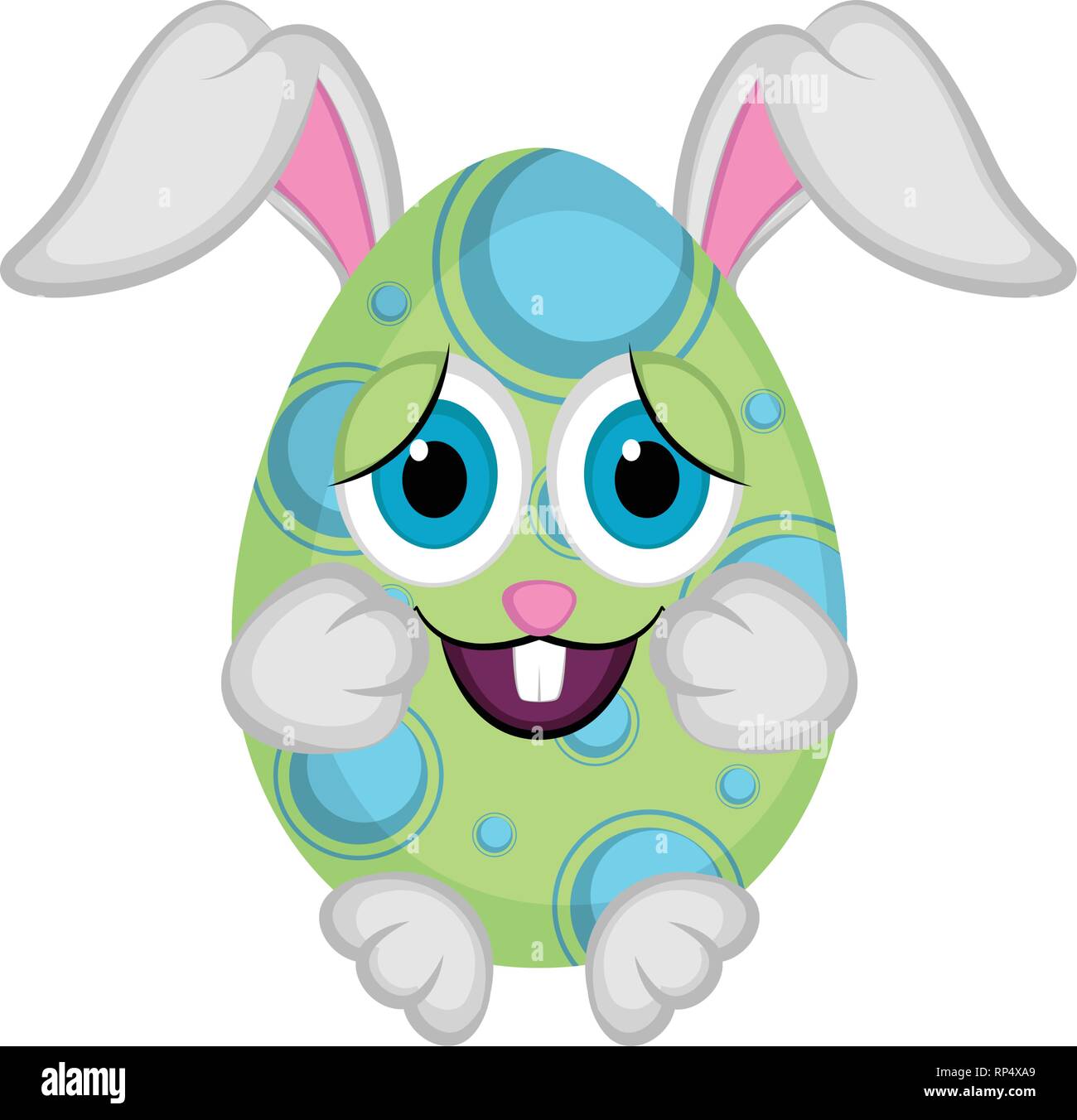 Cute easter bunny egg Stock Vector Image & Art - Alamy