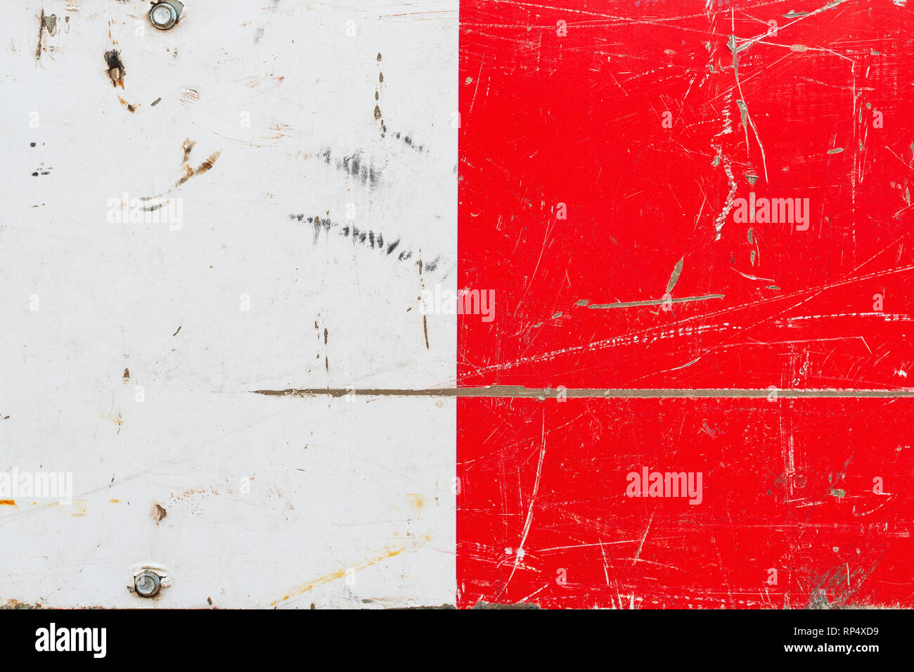 Grunge red and white metal surface texture as abstract background Stock ...