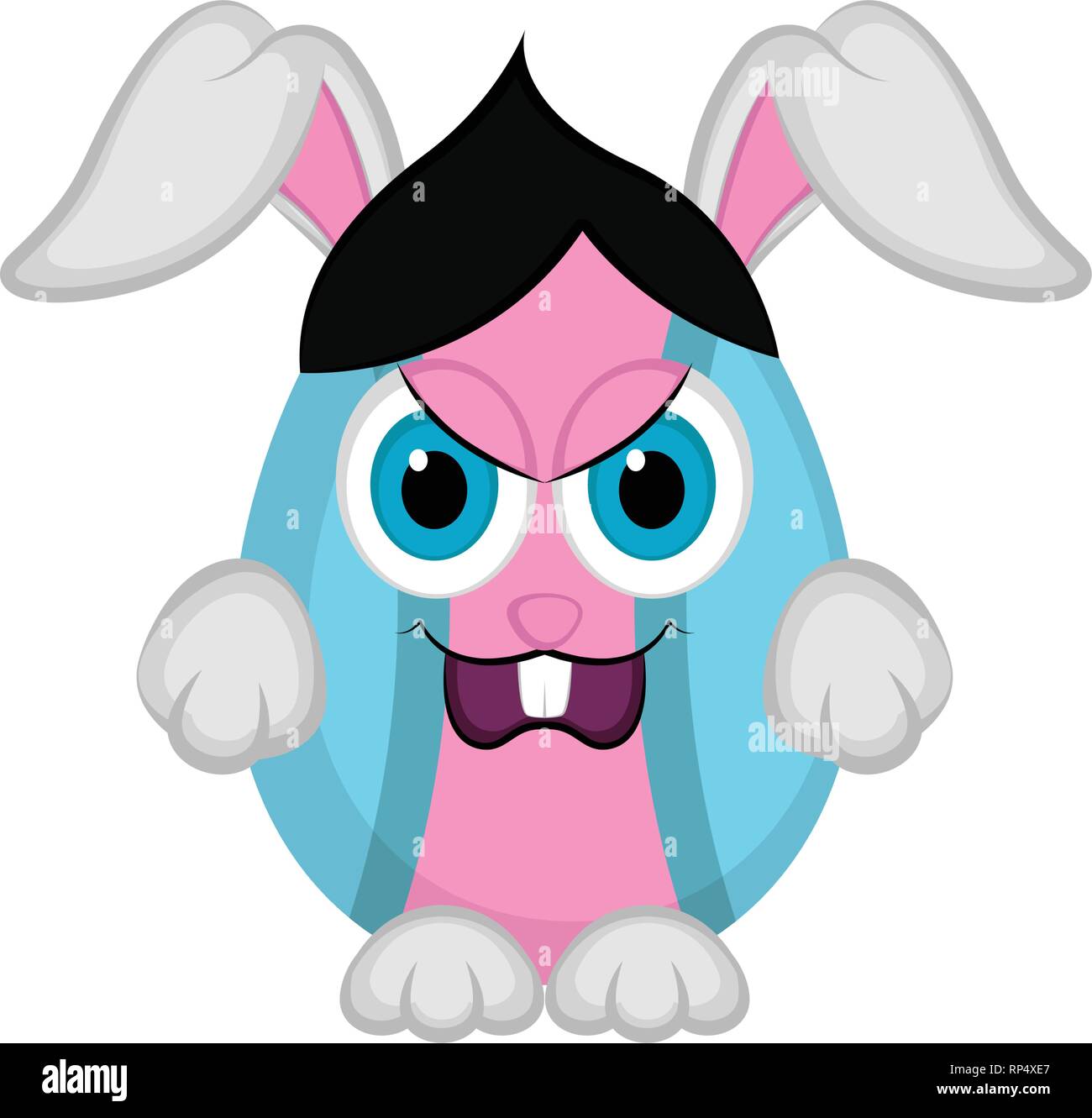 Cute easter bunny egg Stock Vector Image & Art - Alamy