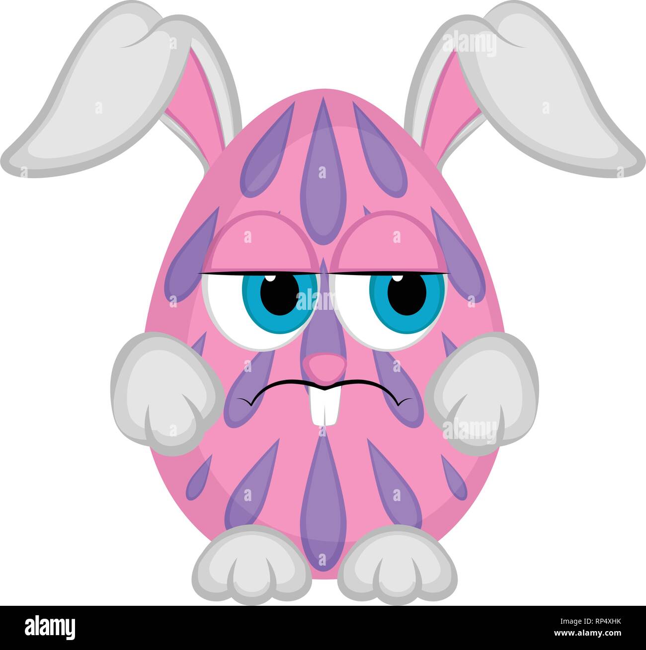 Cute easter bunny egg Stock Vector Image & Art - Alamy