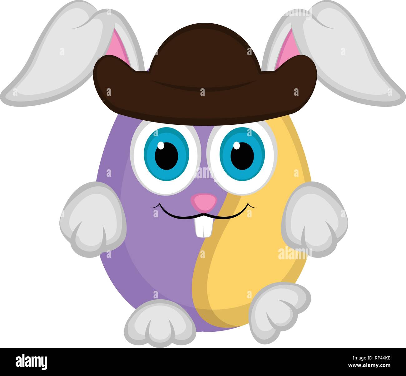 Cute easter bunny egg Stock Vector Image & Art - Alamy
