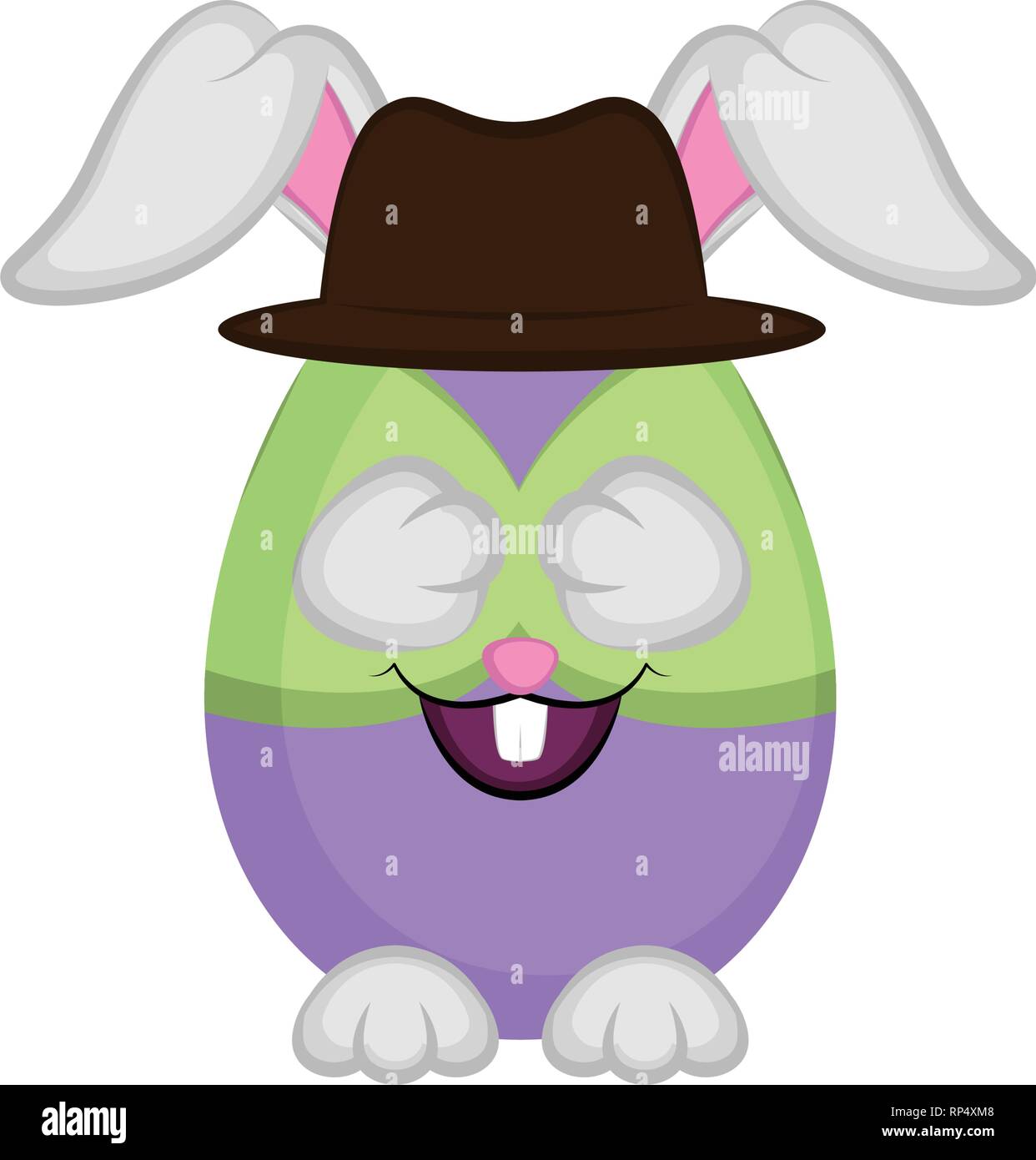 Cute easter bunny egg Stock Vector Image & Art - Alamy