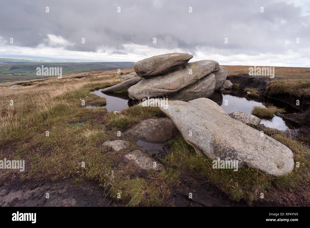 The summit of Boulsworth Hill, Lancashire Stock Photo - Alamy