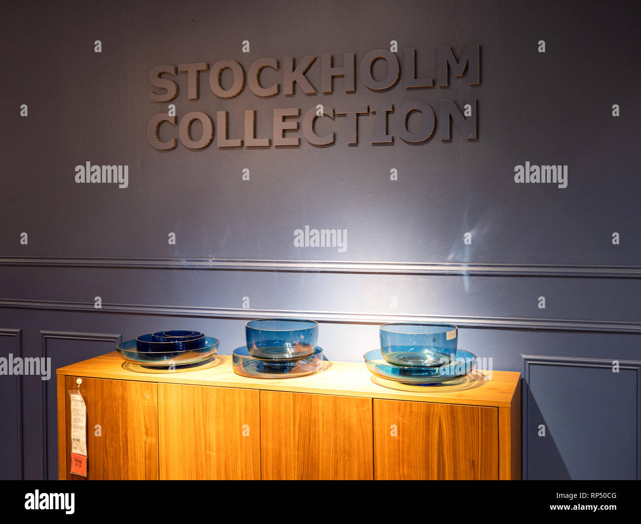 PARIS, FRANCE - SEP 9, 2017: IKEA furniture store Stockholm Collection