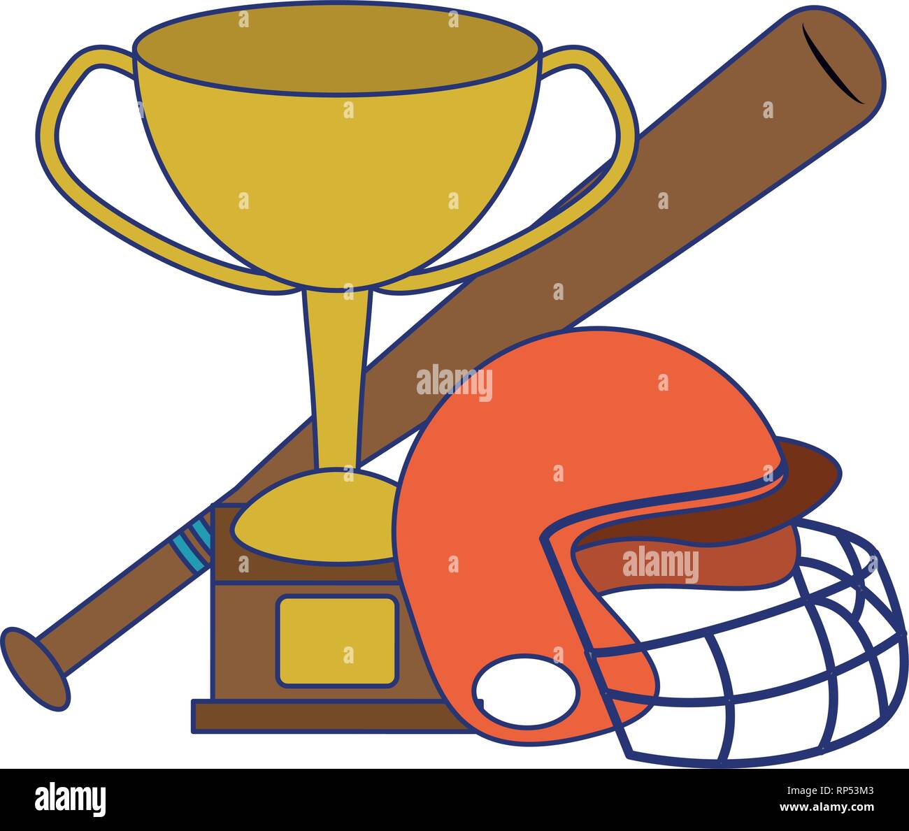 Helmet and bat Stock Vector Images - Alamy
