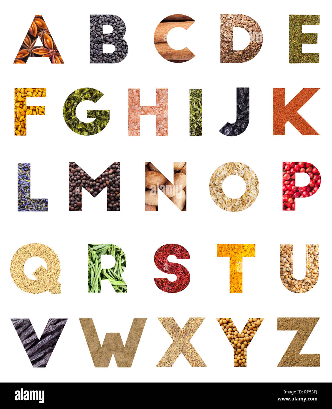 English Alphabet Hand Made Edible Letters Stock Photo 1277491483