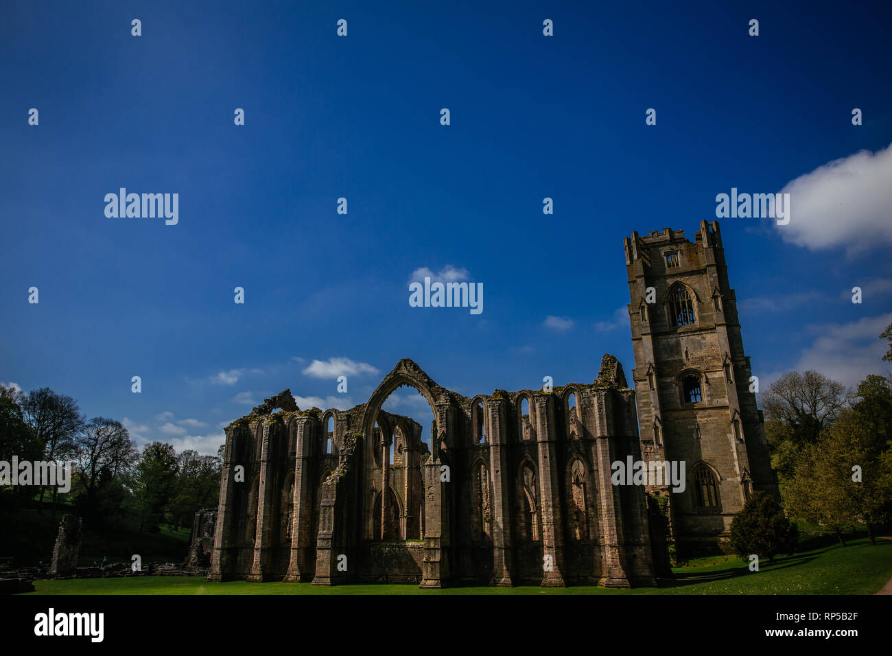 Fountains Abbey, North Yorkshire Stock Photo Alamy