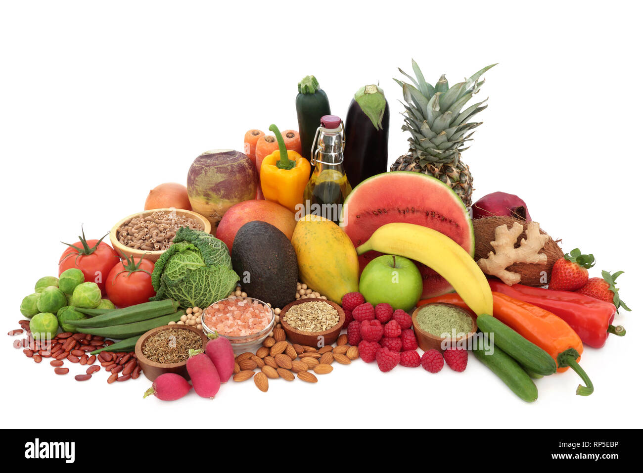 healthy-alkaline-food-for-ph-balance-concept-with-vegetables-fruit-nuts-herbs-spice-pasta-himalayan-salt-supplement-powder-nuts-olives-RP5EBP.jpg