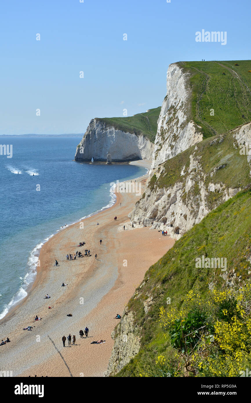 Bat's Head and Durdle door beach, Dorset, Jurassic Coast, UK Stock Photo