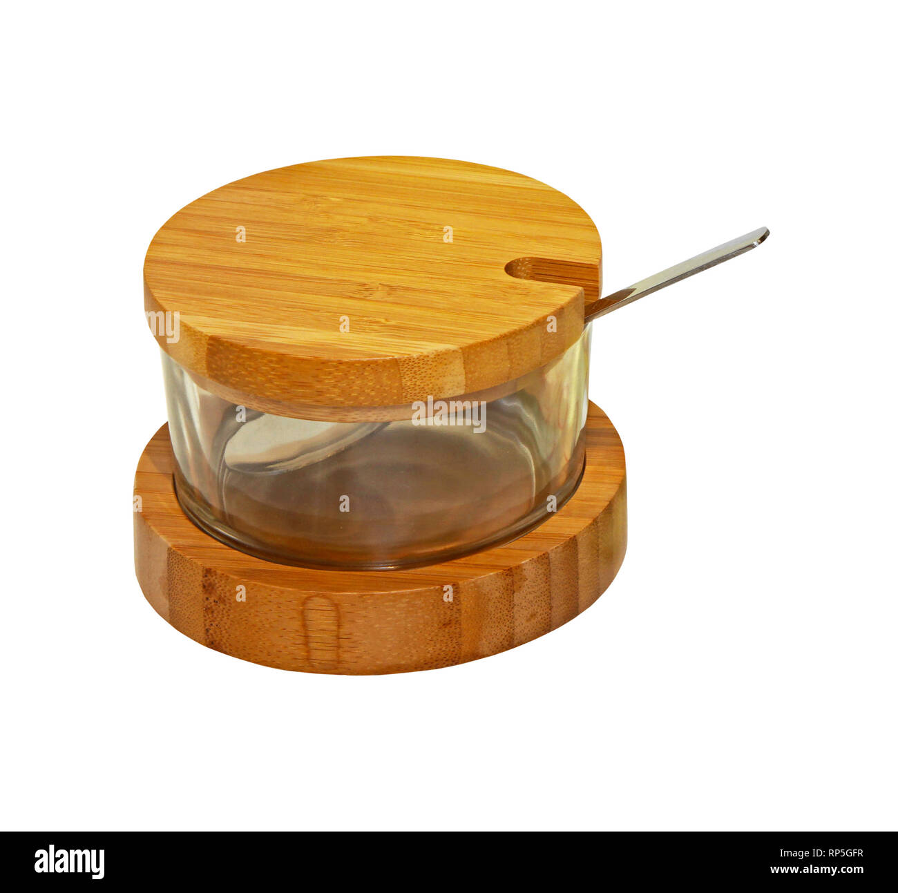 Decorative sugar bowl isolated with clipping path included Stock Photo