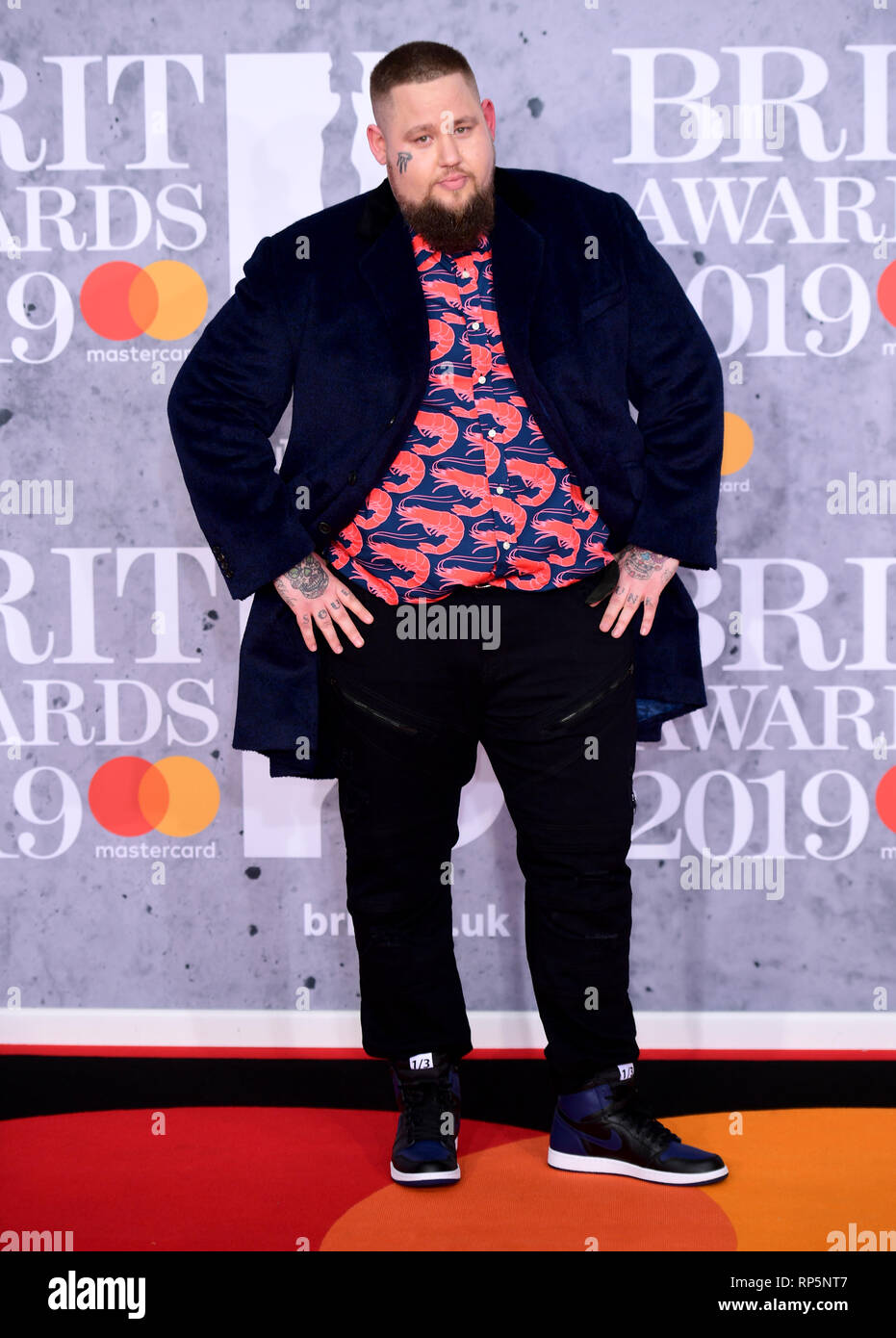Rag n Bone Man attending the Brit Awards 2019 at the O2 Arena