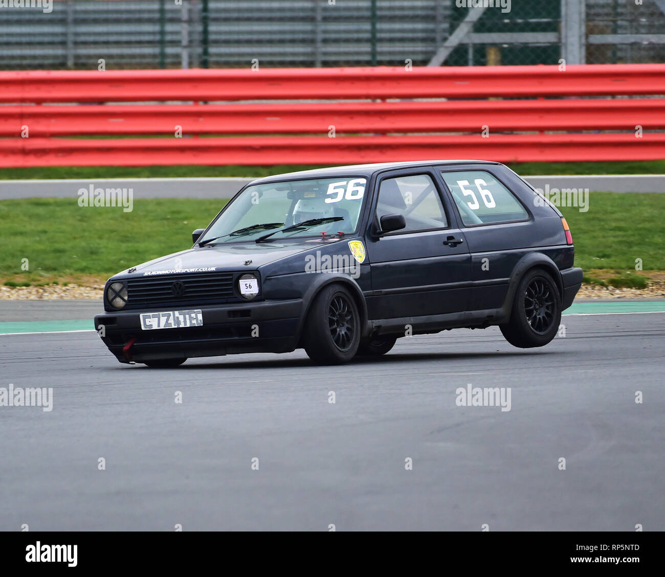 Nick Leston, Volkswagen Golf GTi Mk2, VSCC, Pomeroy Trophy, Silverstone ...
