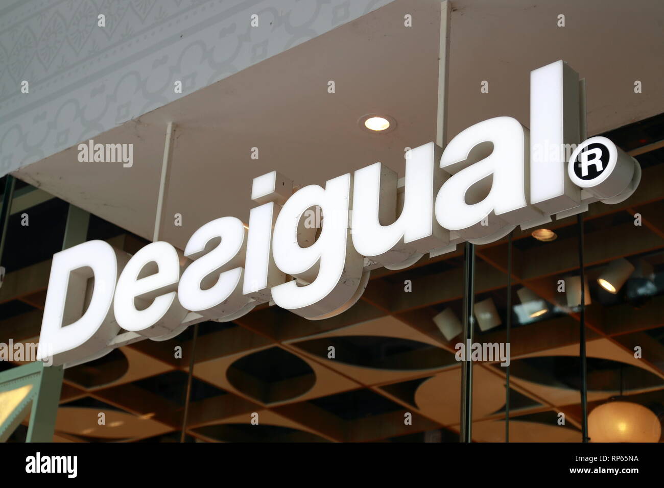 Desigual store in downtown Singapore Stock Photo