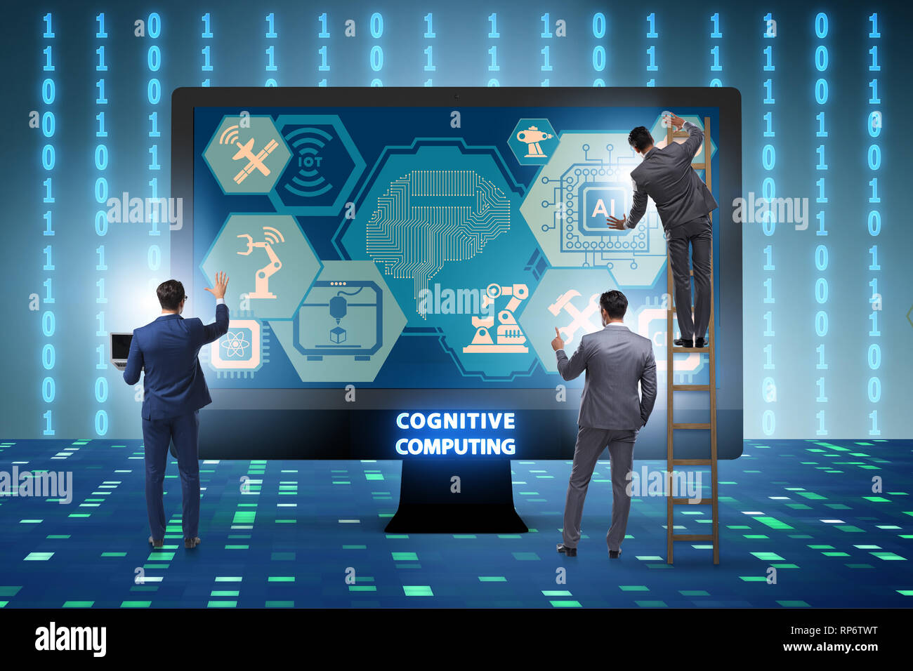Cognitive computing concept as modern technology Stock Photo - Alamy