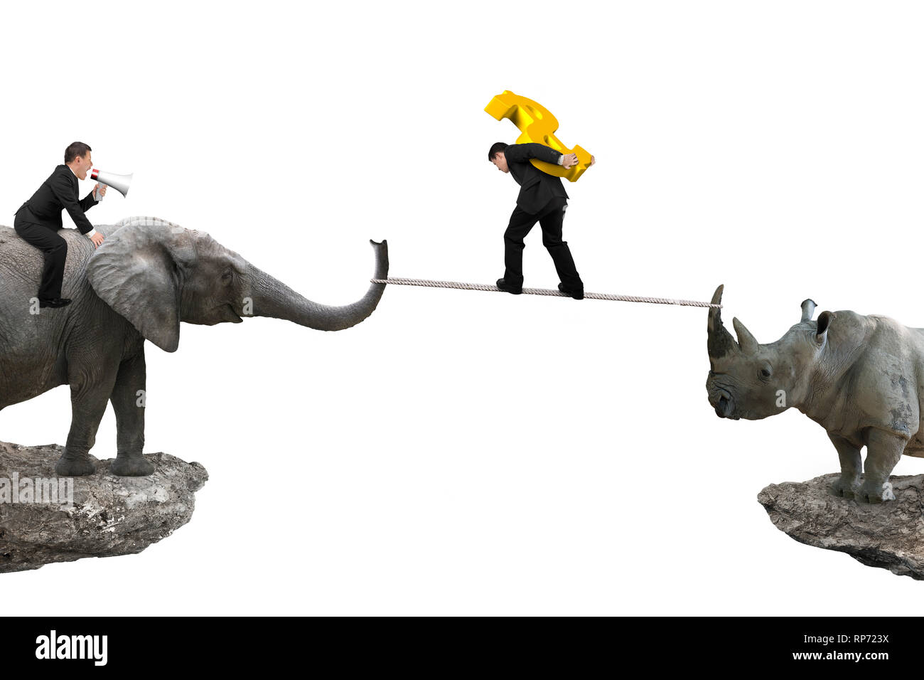 Animals balancing two hi-res stock photography and images - Alamy