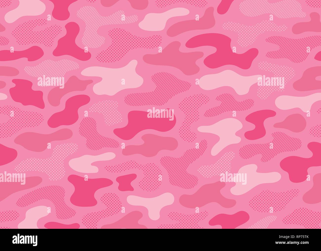 Pink modern camouflage seamless pattern. vector background illustration ...