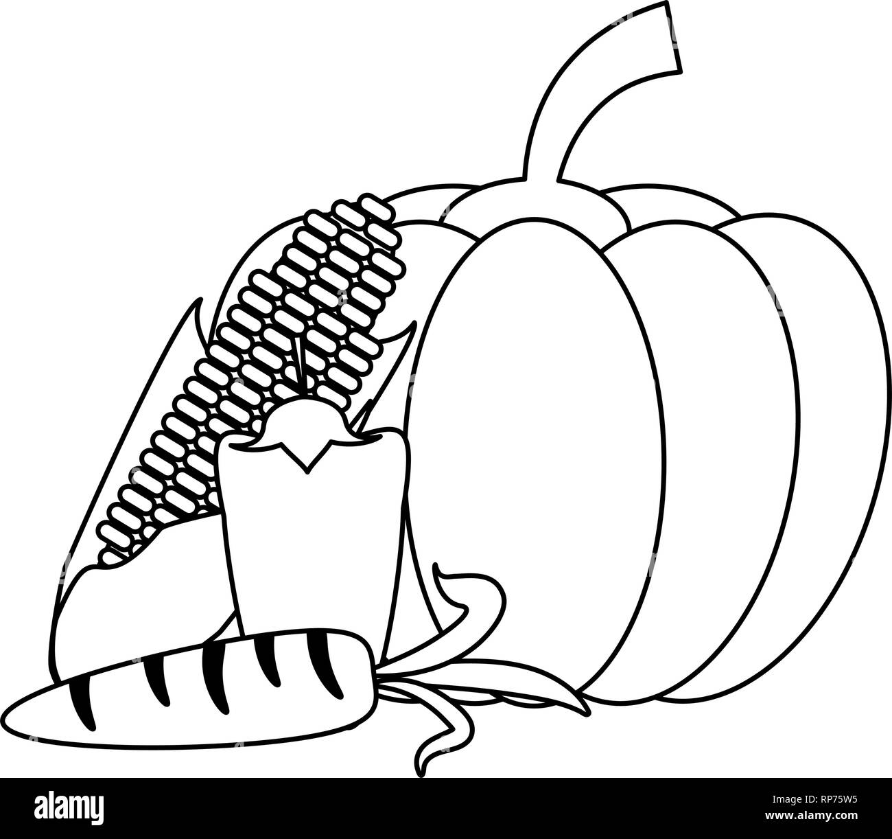 fresh vegetables cartoon black and white Stock Vector Image & Art - Alamy