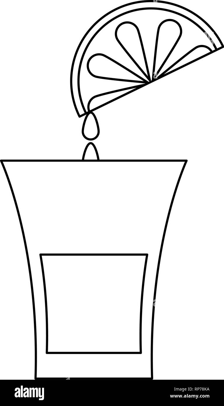 Tequila mexican drink black and white Stock Vector Image & Art Alamy